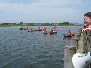 Racers on their marks